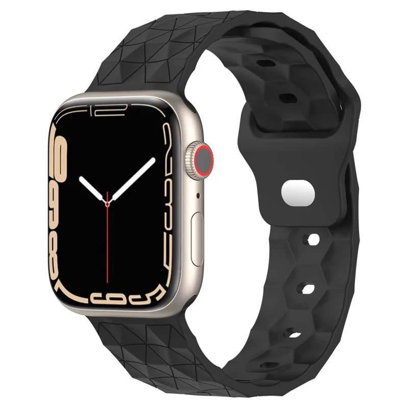 Apple Watch Series 8 (41mm) football pattern silicone strap - Midnight Blue