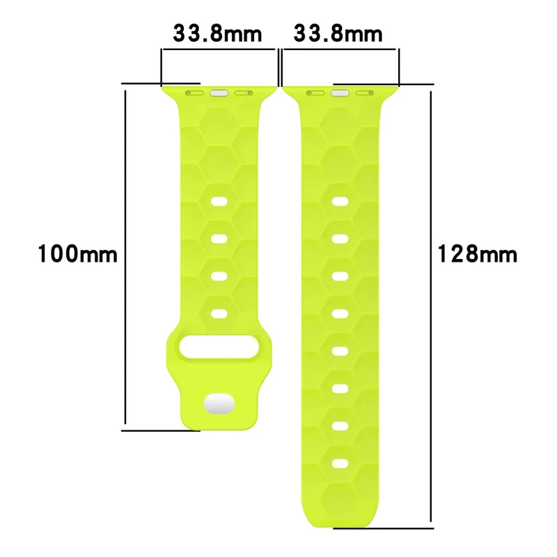 Apple Watch Series 8 (45mm) / Watch Ultra football pattern silicone strap