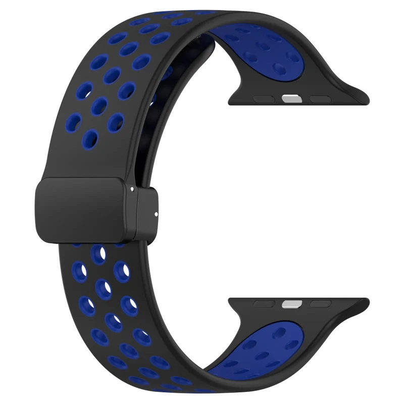 Apple Watch Series 8 (41mm) dual color silicone strap - Red / Black