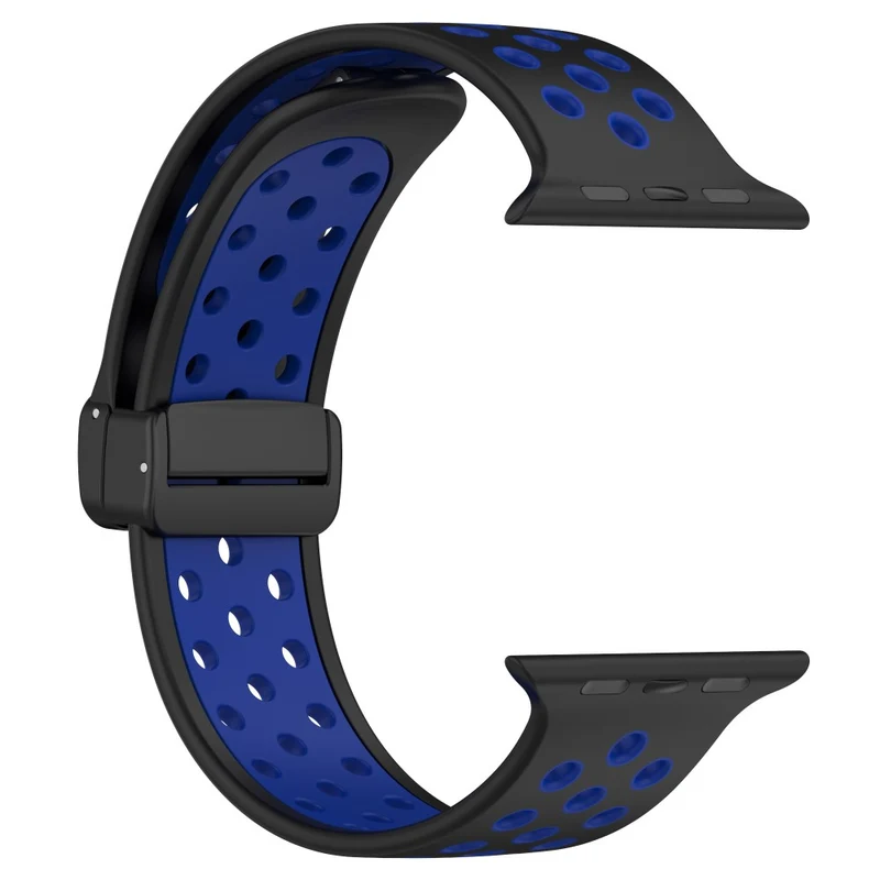 Apple Watch Series 8 (41mm) dual color silicone strap - Red / Black