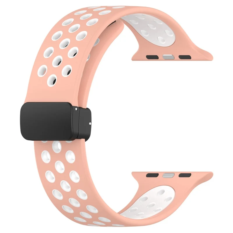 Apple Watch Series 8 (41mm) dual color silicone strap - Red / Black