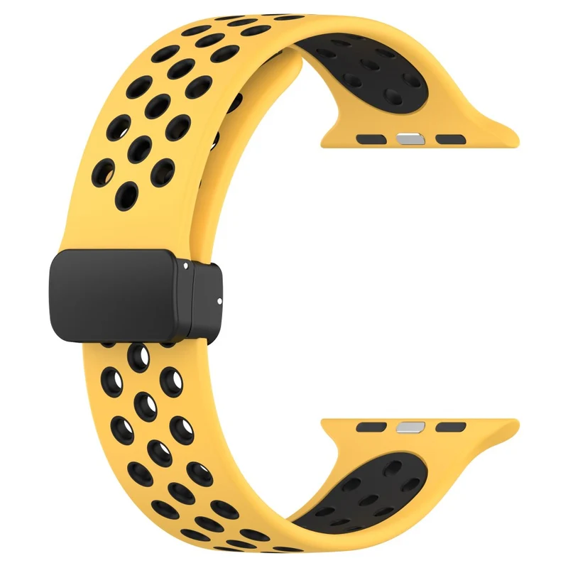Apple Watch Series 8 (41mm) dual color silicone strap - Red / Black