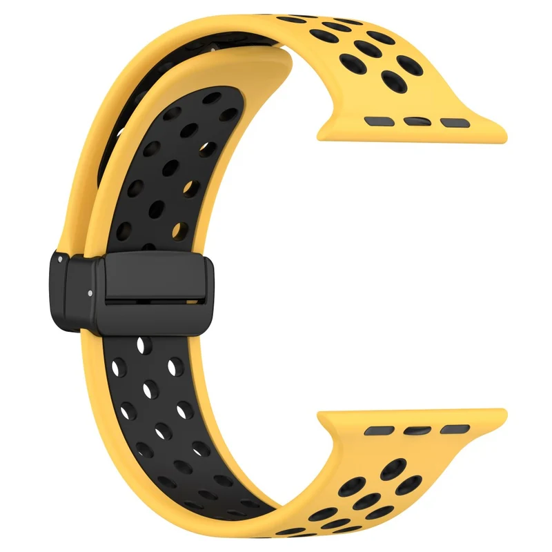 Apple Watch Series 8 (41mm) dual color silicone strap - Red / Black
