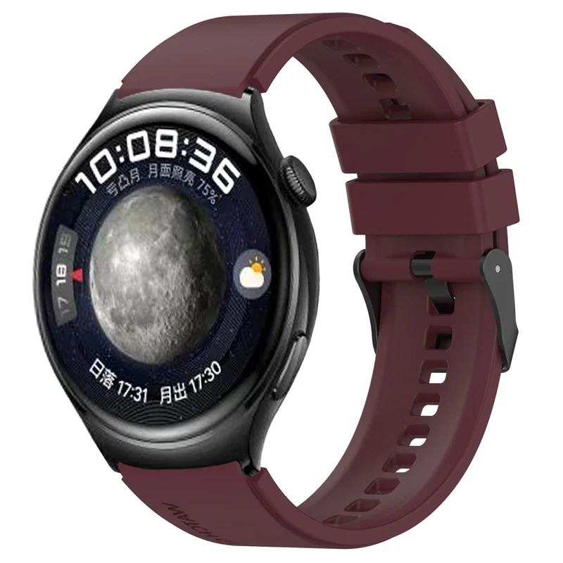 22mm silicone strap for Huawei Watch 4 / 3 / 3 Pro - Wine Red