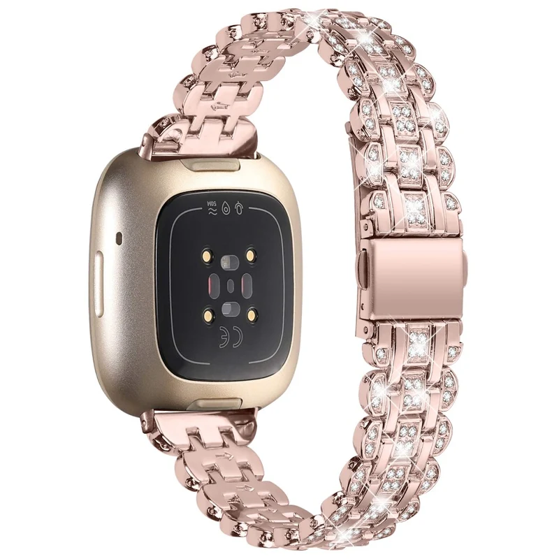 Fitbit Sense 2 / Versa 4 rhinestone décor metal strap