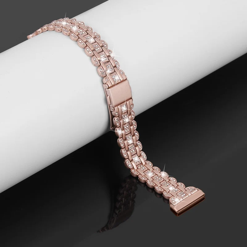 Fitbit Sense 2 / Versa 4 rhinestone décor metal strap