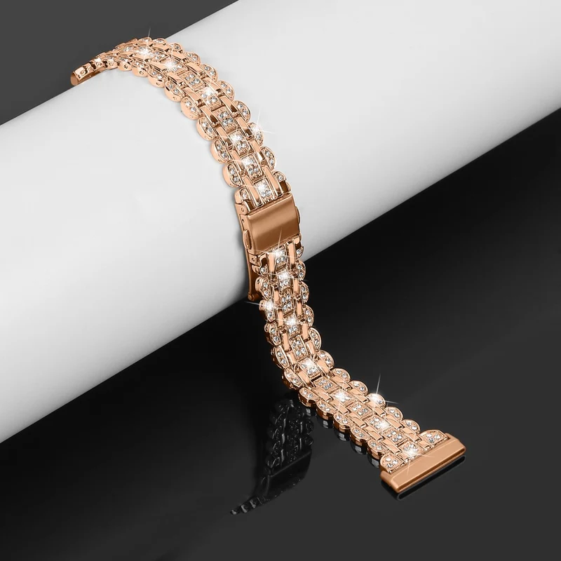 Fitbit Sense 2 / Versa 4 rhinestone décor metal strap