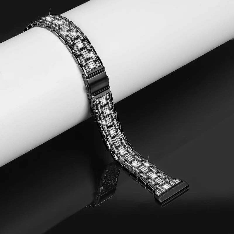 Fitbit Sense 2 / Versa 4 rhinestone décor metal strap