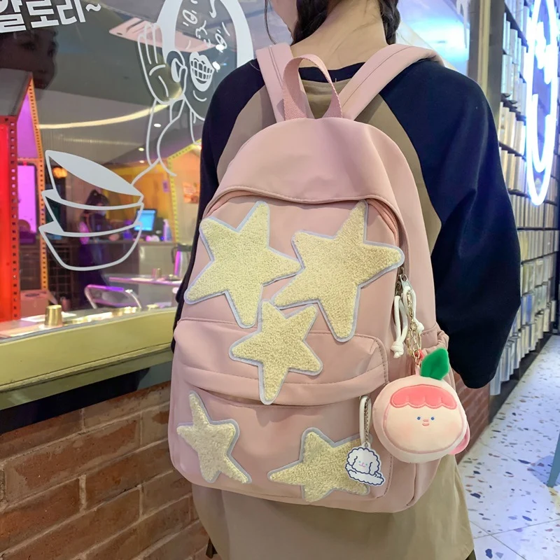 Stern-verzierte lässige Rucksack