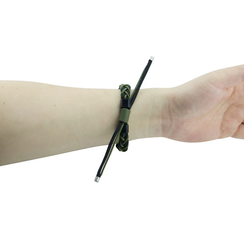 Xiaomi Mi Band 7 nylon strap with cover - Black / Green