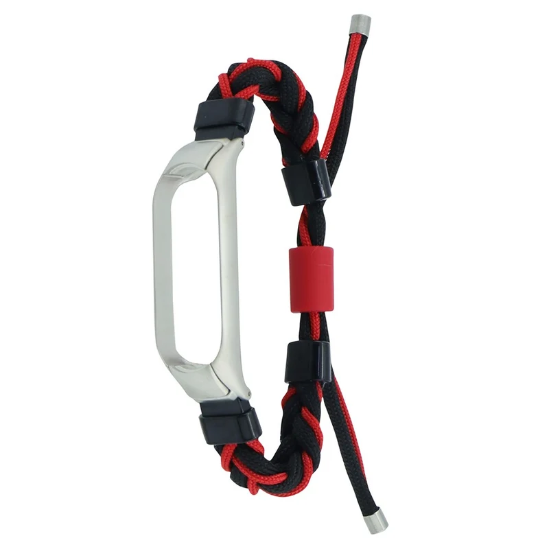 Xiaomi Mi Smart Band 4 / Band 3 nylon strap with cover - Black / Green