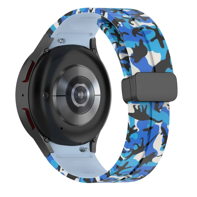 Samsung Galaxy Watch 5 / 5 Pro / 4 camouflage style silicone strap - Dark Grey