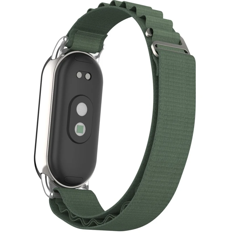 Xiaomi Smart Band 8 nylon strap with silver connector - Colorful