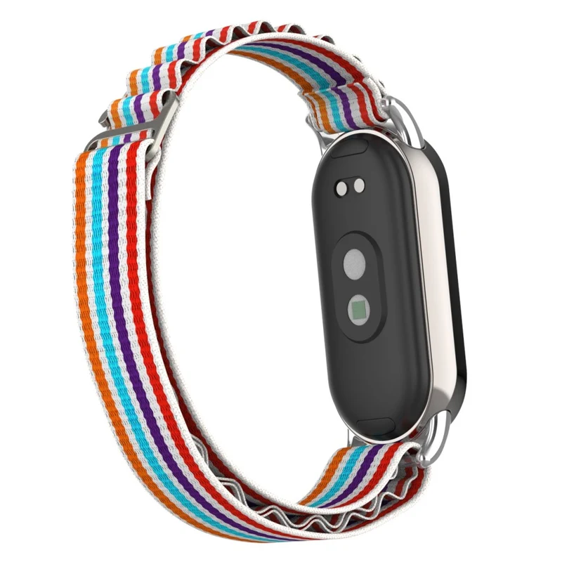 Xiaomi Smart Band 8 nylon strap with silver connector - Colorful