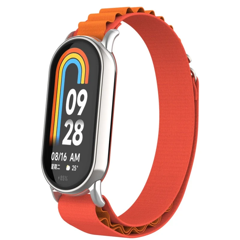 Xiaomi Smart Band 8 nylon strap with silver connector - Colorful