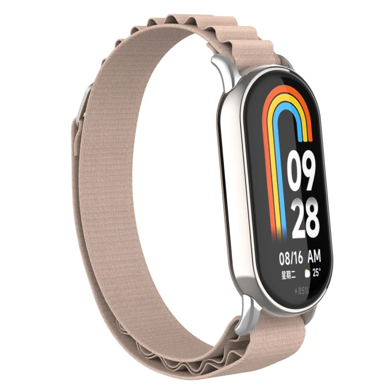 Xiaomi Smart Band 8 nylon strap with silver connector - Colorful