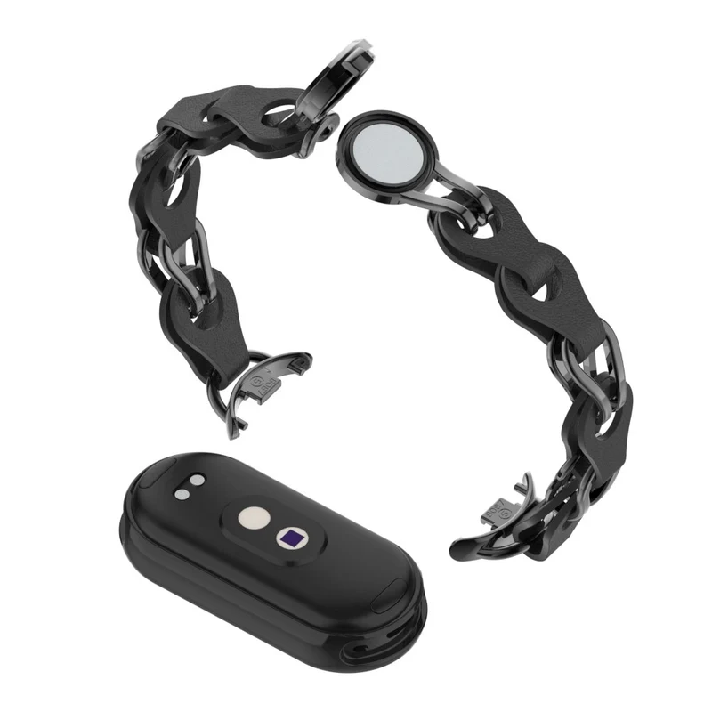 Xiaomi Smart Band 8 Genuine Cowhide leather adorned on metal strap