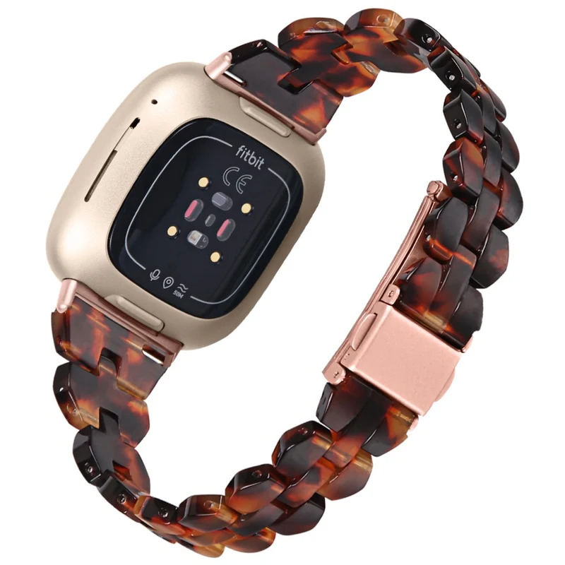 Fitbit Sense 2 / Versa 4 resin strap - Tortoiseshell Color