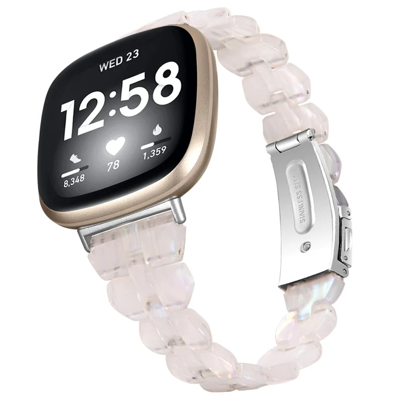 Fitbit Sense 2 / Versa 4 resin strap - Tortoiseshell Color