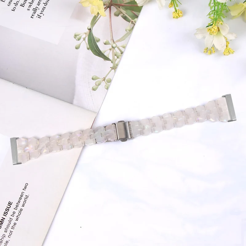 Fitbit Sense 2 / Versa 4 resin strap - Tortoiseshell Color