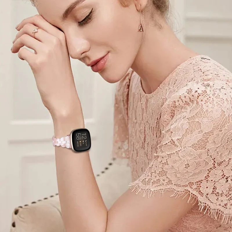 Fitbit Sense 2 / Versa 4 resin strap - Tortoiseshell Color