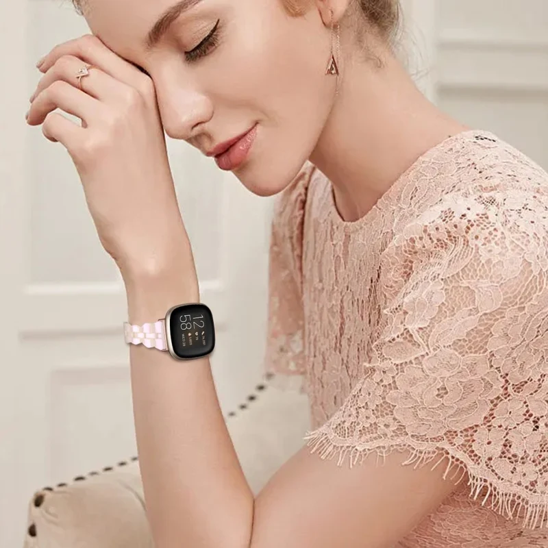 Fitbit Sense 2 / Versa 4 resin strap - Tortoiseshell Color