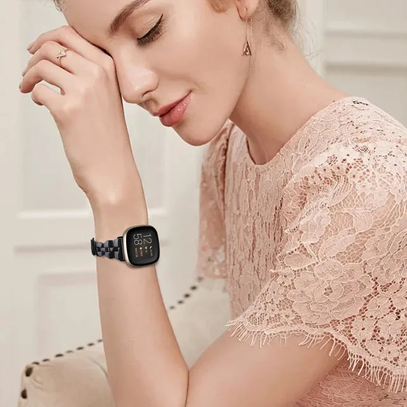 Fitbit Sense 2 / Versa 4 resin strap - Tortoiseshell Color