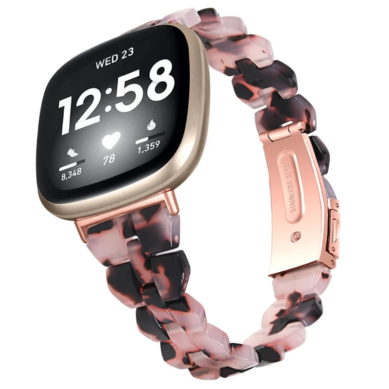 Fitbit Sense 2 / Versa 4 resin strap - Tortoiseshell Color