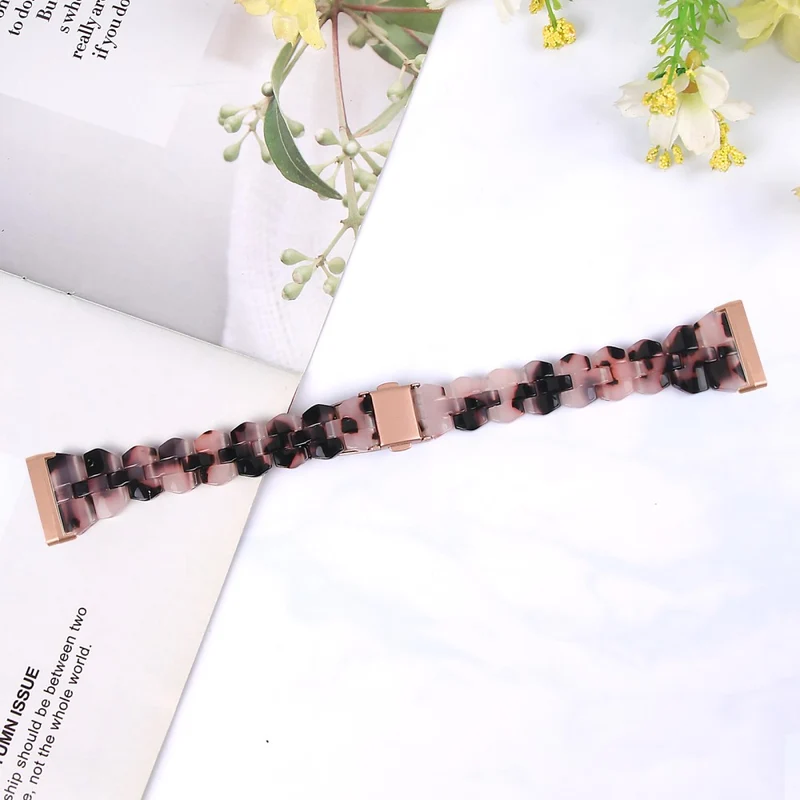 Fitbit Sense 2 / Versa 4 resin strap - Tortoiseshell Color