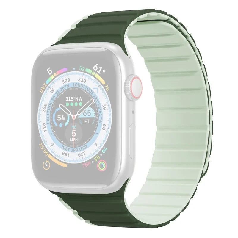 DUX DUCIS Apple Watch Series 8 (41mm) dual color silicone strap - Black / Orange