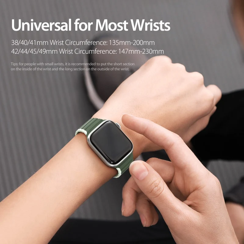DUX DUCIS Apple Watch Series 8 (41mm) dual color silicone strap - Black / Orange