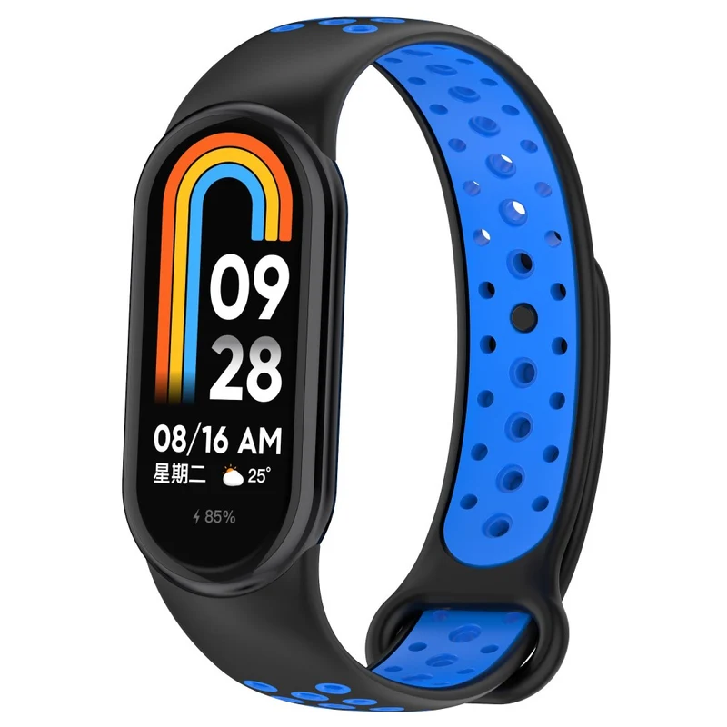 Xiaomi Smart Band 8 dual-color silicone strap - Midnight Blue / White