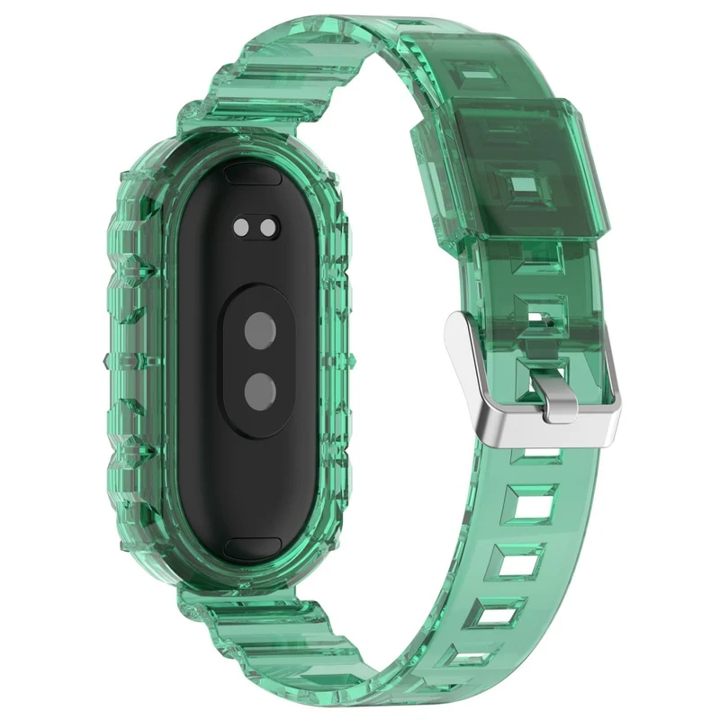 Xiaomi Smart Band 8 silicone strap with cover - Transparent Rose