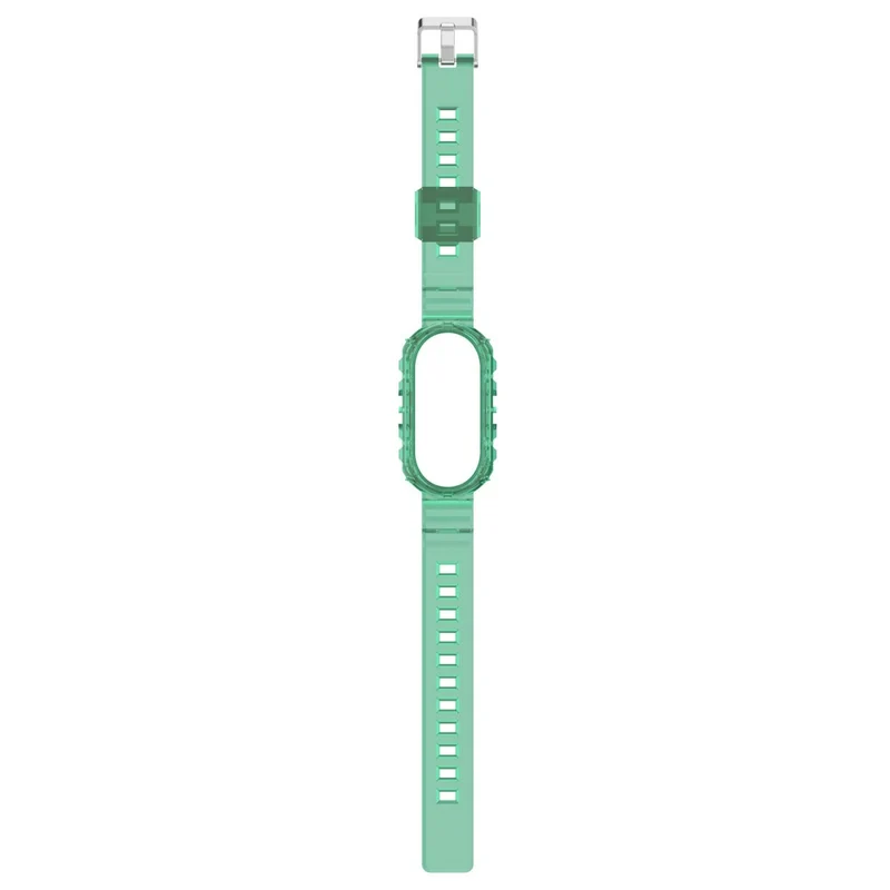 Xiaomi Smart Band 8 silicone strap with cover - Transparent Rose