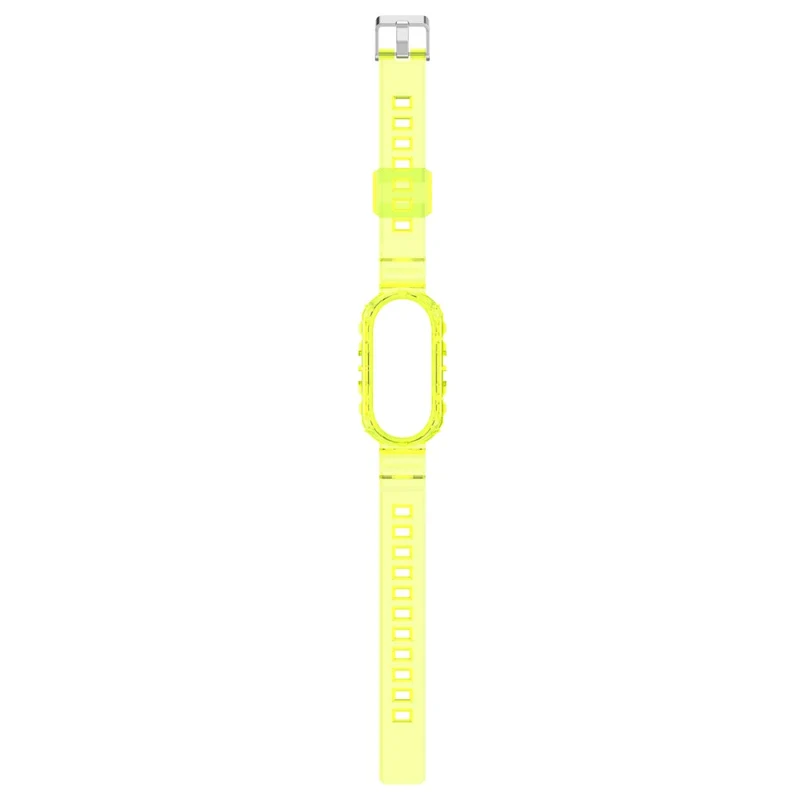 Xiaomi Smart Band 8 silicone strap with cover - Transparent Rose