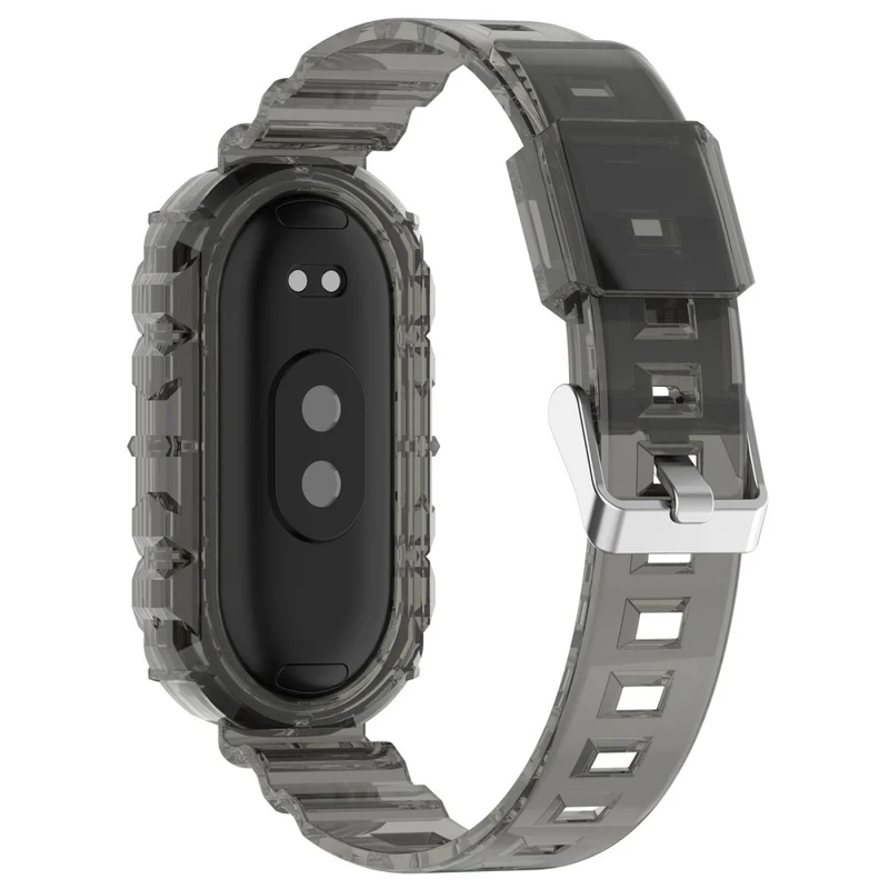Xiaomi Smart Band 8 silicone strap with cover - Transparent Rose