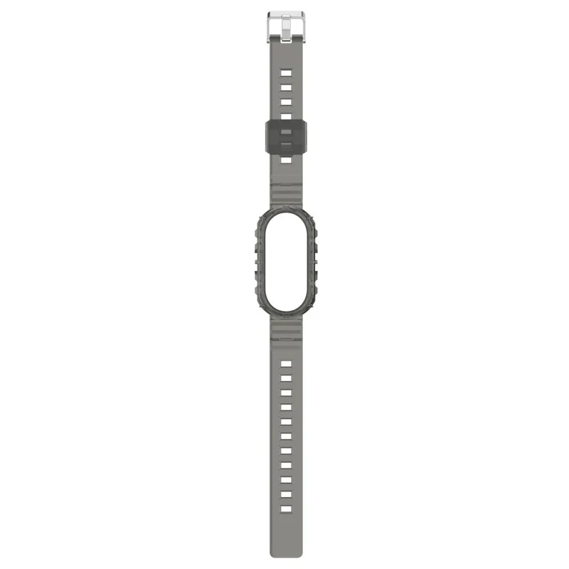 Xiaomi Smart Band 8 silicone strap with cover - Transparent Rose