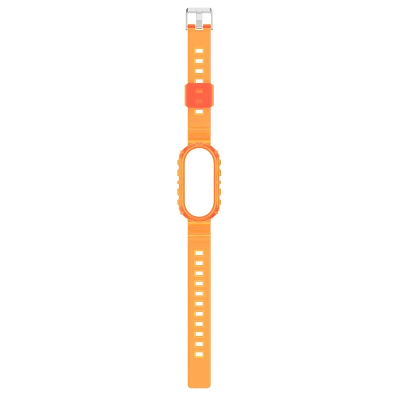Xiaomi Smart Band 8 silicone strap with cover - Transparent Rose