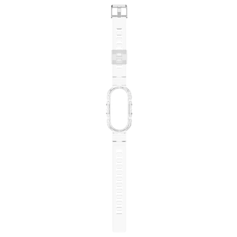 Xiaomi Smart Band 8 silicone strap with cover - Transparent Rose