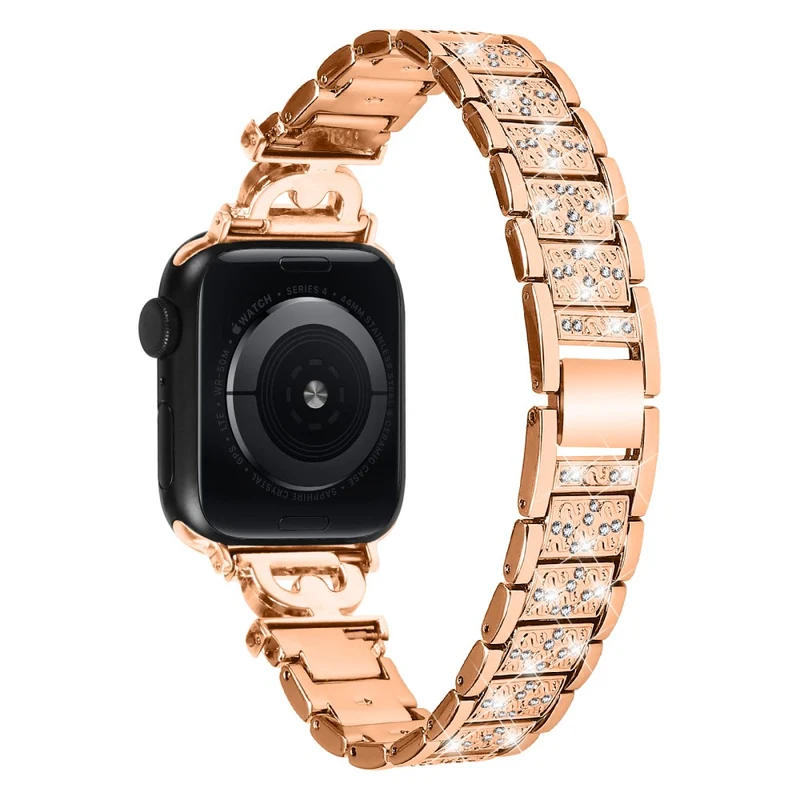 Apple Watch Series 8 (45mm) / Watch Ultra rhinestone décor stainless steel strap