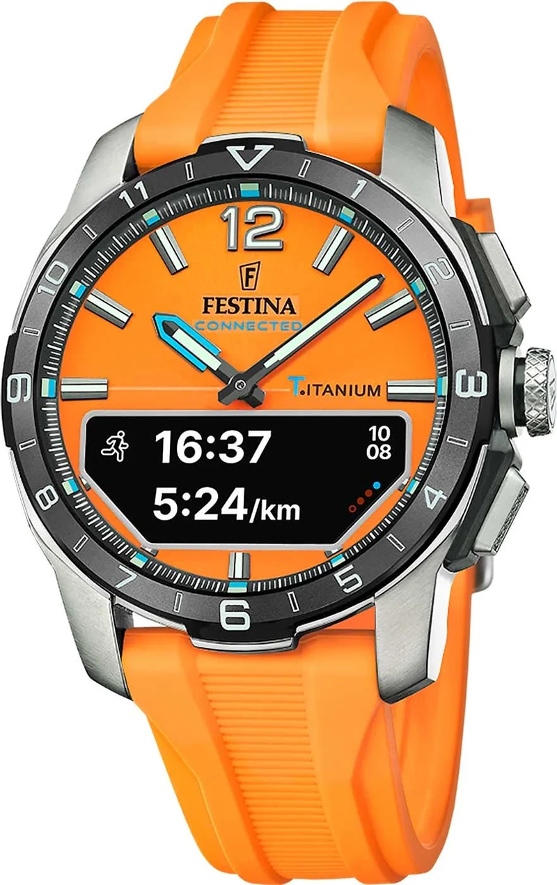 Festina Connected D F23000/7 Herrenuhr • Smartes Hybrid-Design • Robustes Titan-Gehäuse