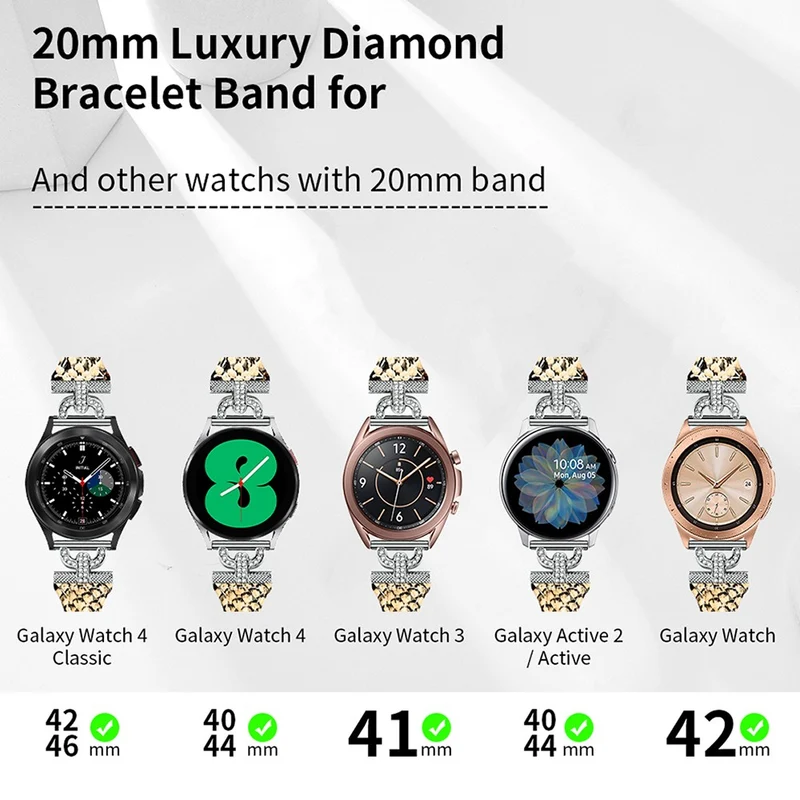 Samsung Galaxy Watch 6 / 5 / 4 Genuine Cowhide leather strap with silver buckle - Ink Blue