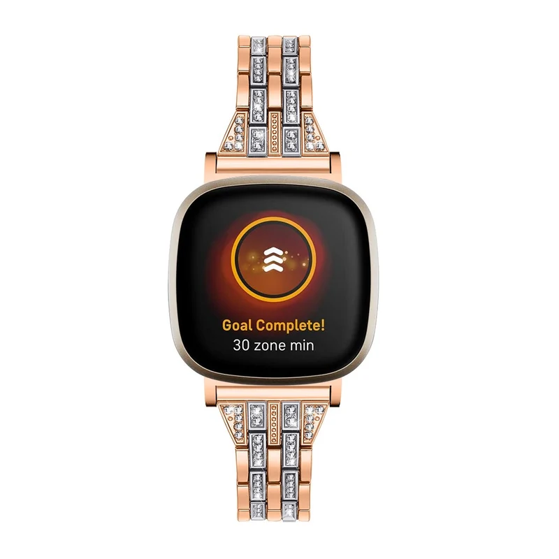 Fitbit Sense 2 / Versa 4 rhinestone décor zinc alloy strap