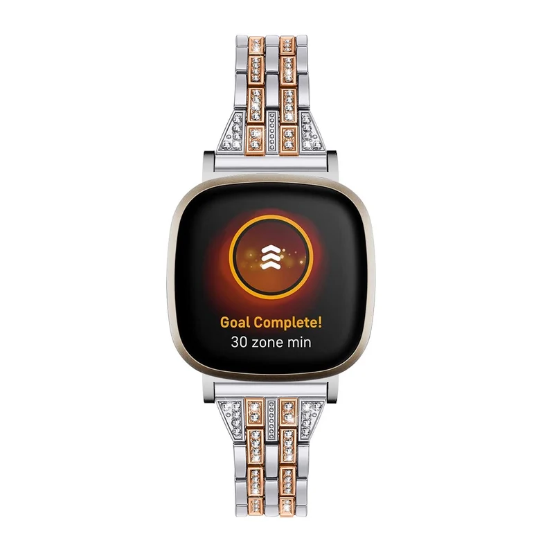 Fitbit Sense 2 / Versa 4 rhinestone décor zinc alloy strap