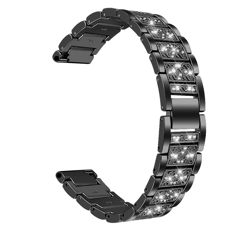 Fitbit Sense 2 / Versa 4 rhinestone décor zinc alloy strap - Multi-color