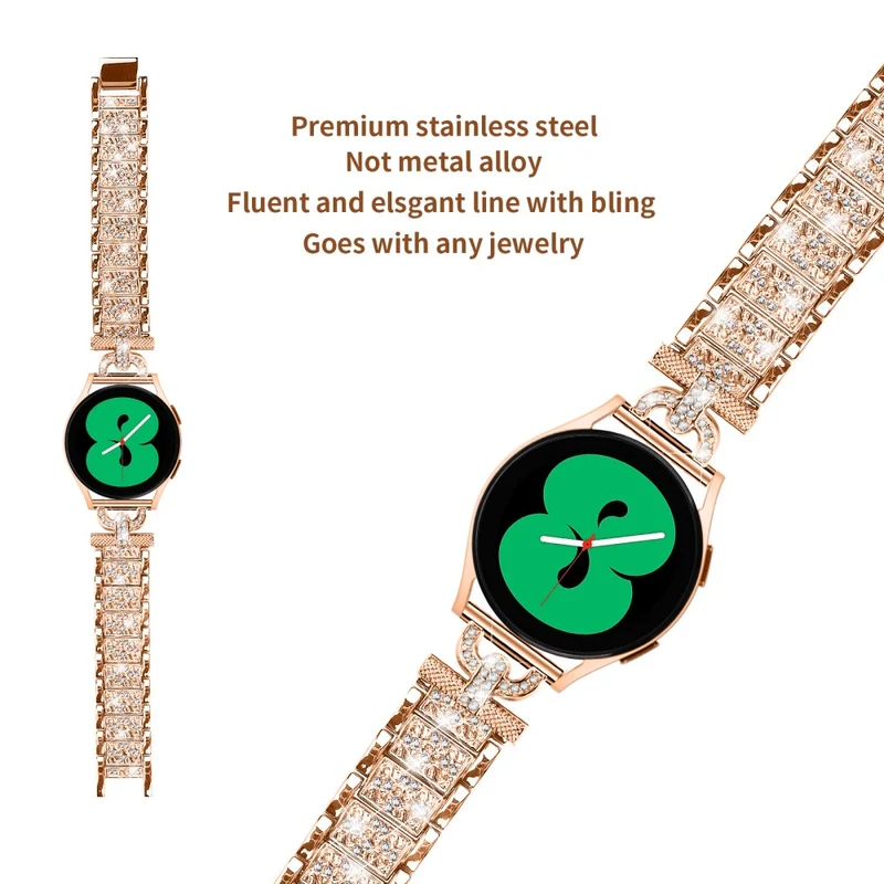 Samsung Galaxy Watch 6 / 6 Classic / 5 / 4 rhinestone stainless steel strap