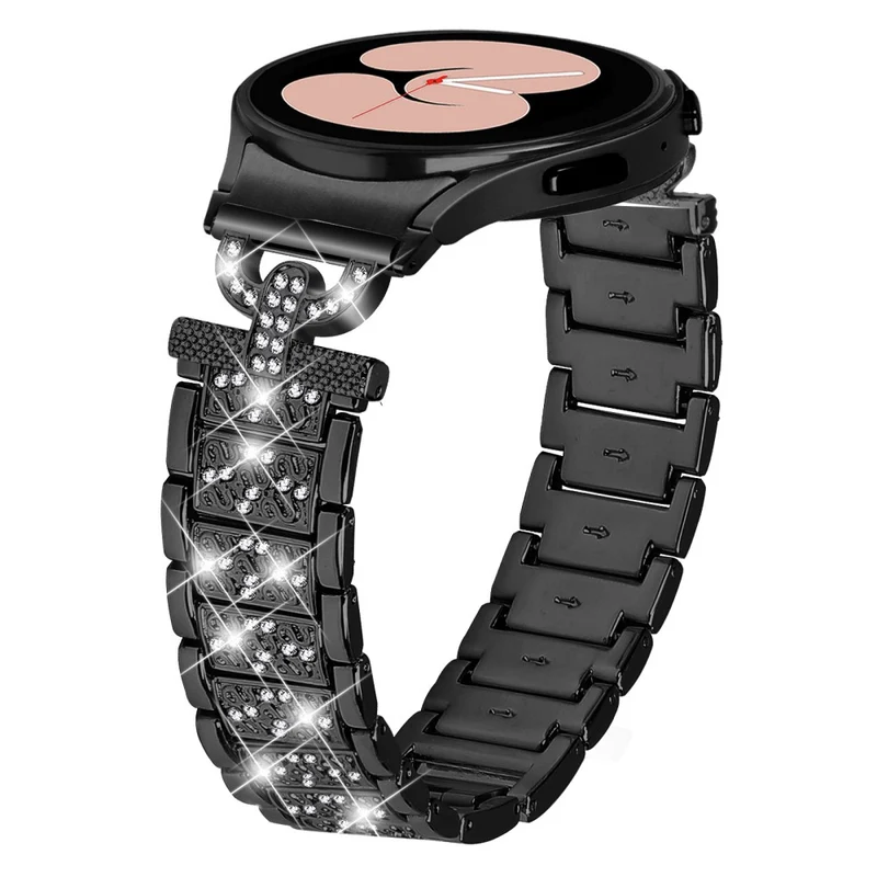 Samsung Galaxy Watch 6 / 5 / 4 rhinestone bead stainless steel strap