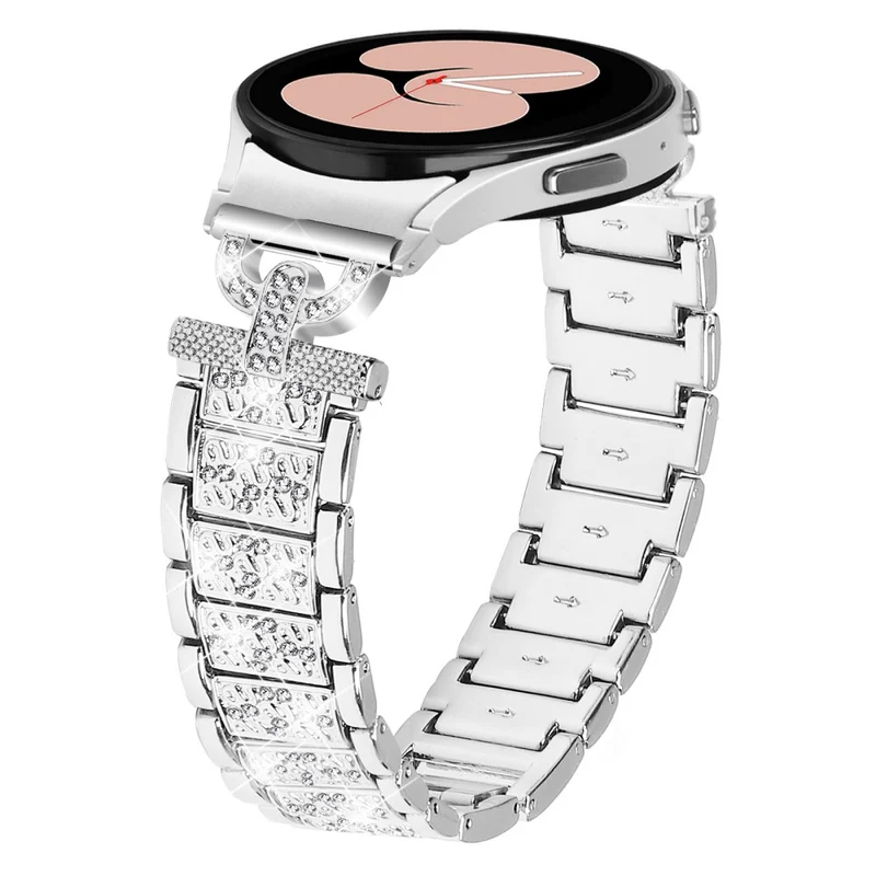 Samsung Galaxy Watch 6 / 5 / 4 rhinestone bead stainless steel strap