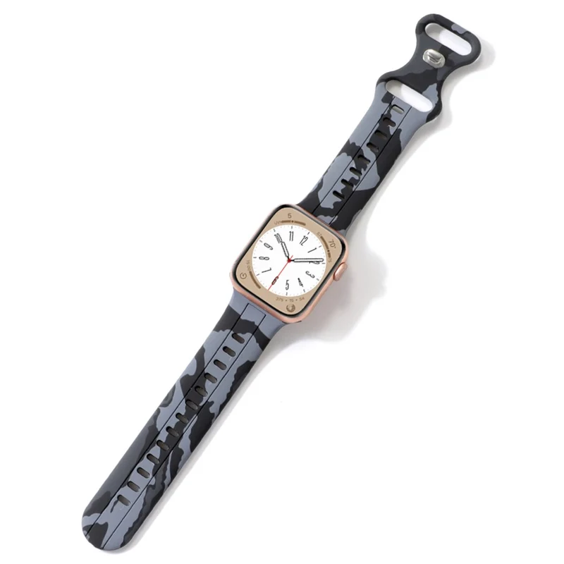 Apple Watch Series 8 (41mm) camouflage silicone strap - Army Green