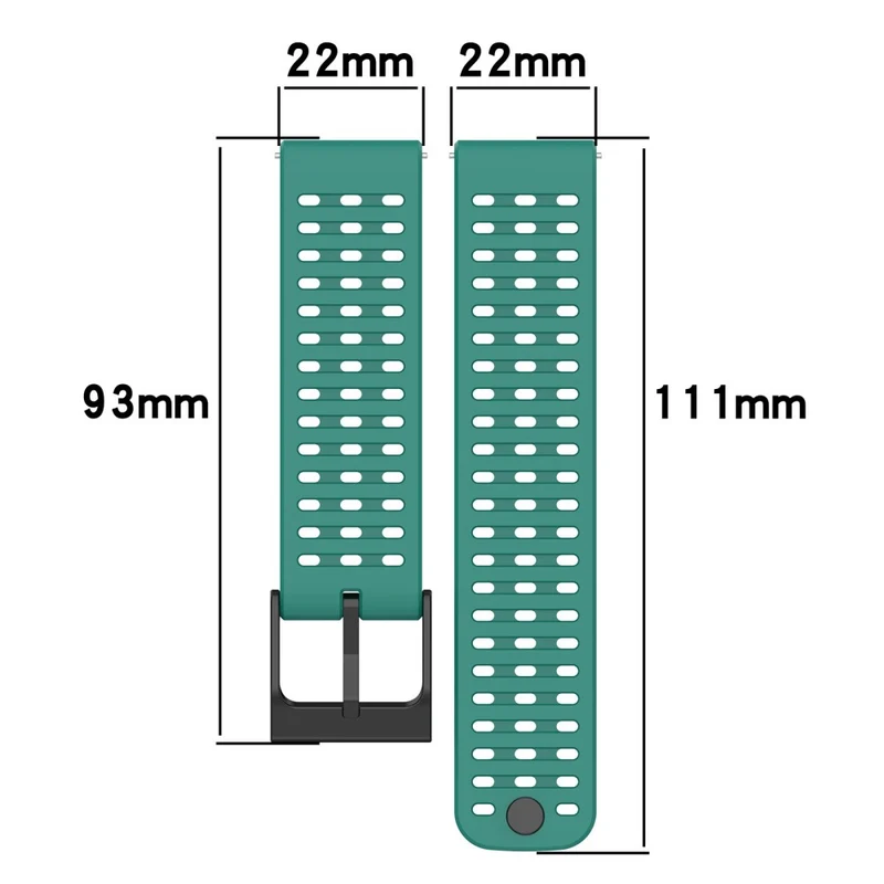 22mm silicone strap for Suunto watch